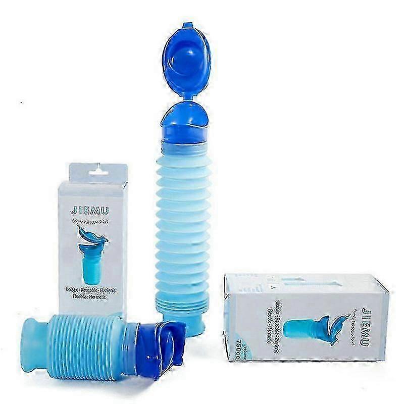 Adjustable 750 Ml Emergency Urinal Portable Mini Shrinkable Pee Bottle for Outdoor Camping