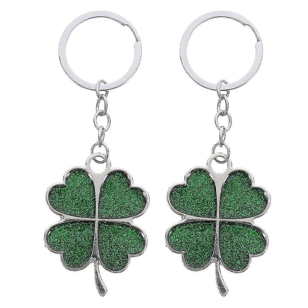 Zinc Alloy Shamrock Keyring, Versatile and Elegant for Keys and Decorative Charms
