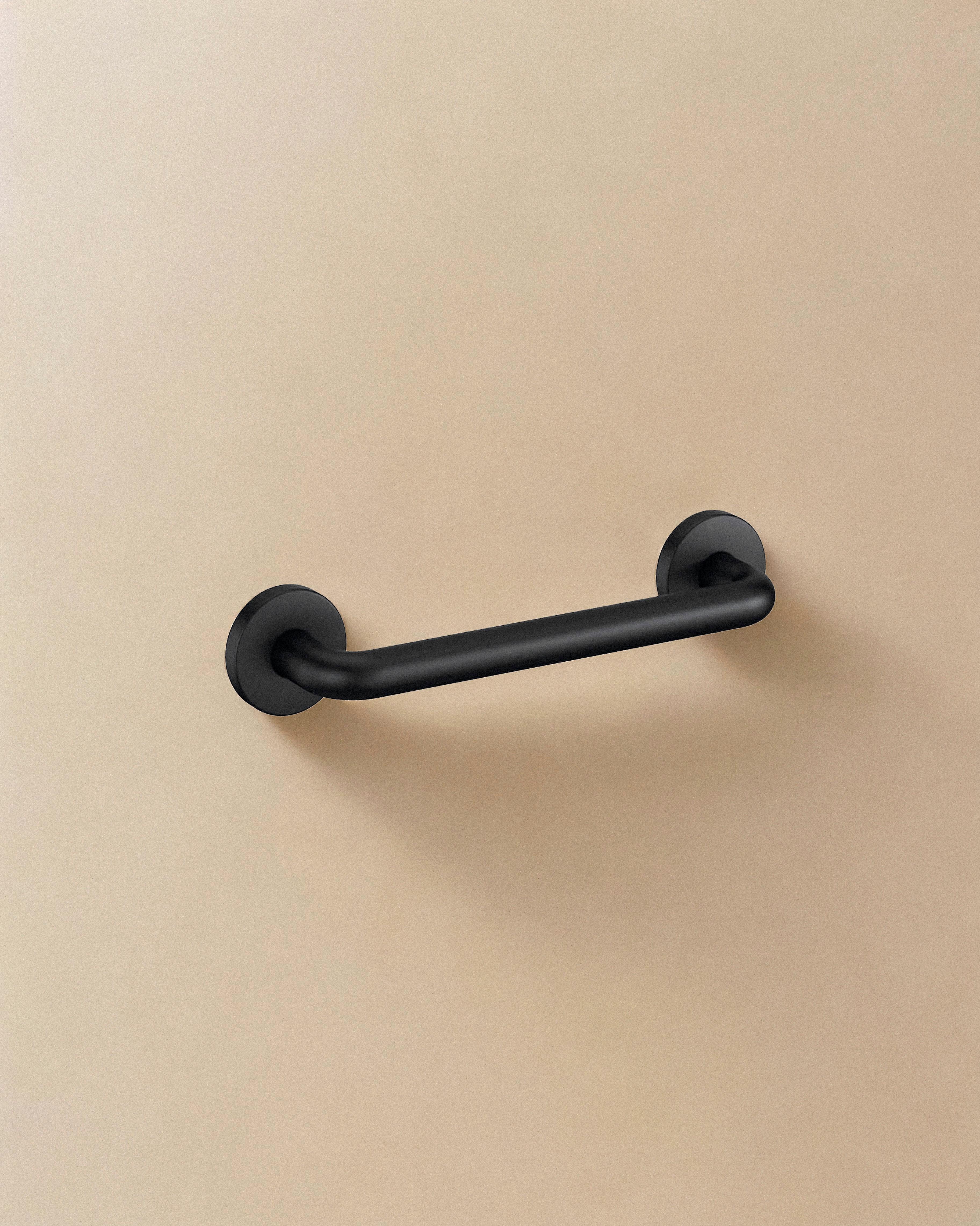 COSMIC Grab rail 30cm, Straight Matt Black, up to 150kg, ARCHITECT S+ Collection