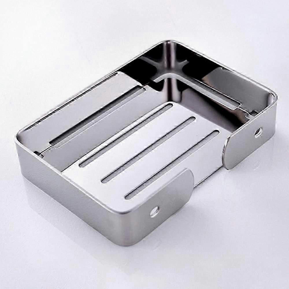Shower Bar Soap Holder in 304 Stainless Steel, Soap Dish and Preservation Tray with Sponge Wall Mount Bracket Suitable for Various Brands