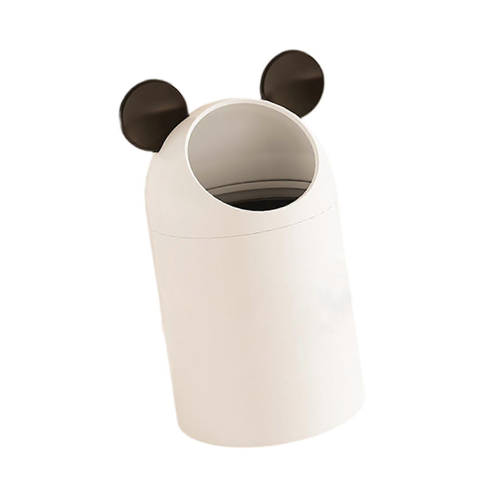 Trash Can Wastebasket Round Creative Decorative Simple Garbage Container Bin