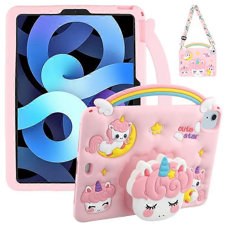 Silicone Tablet Case with Shoulder Strap Compatible For iPad Air 11 (2025) / (2024) / Pro 11 (2024) / (2022) / (2021) /