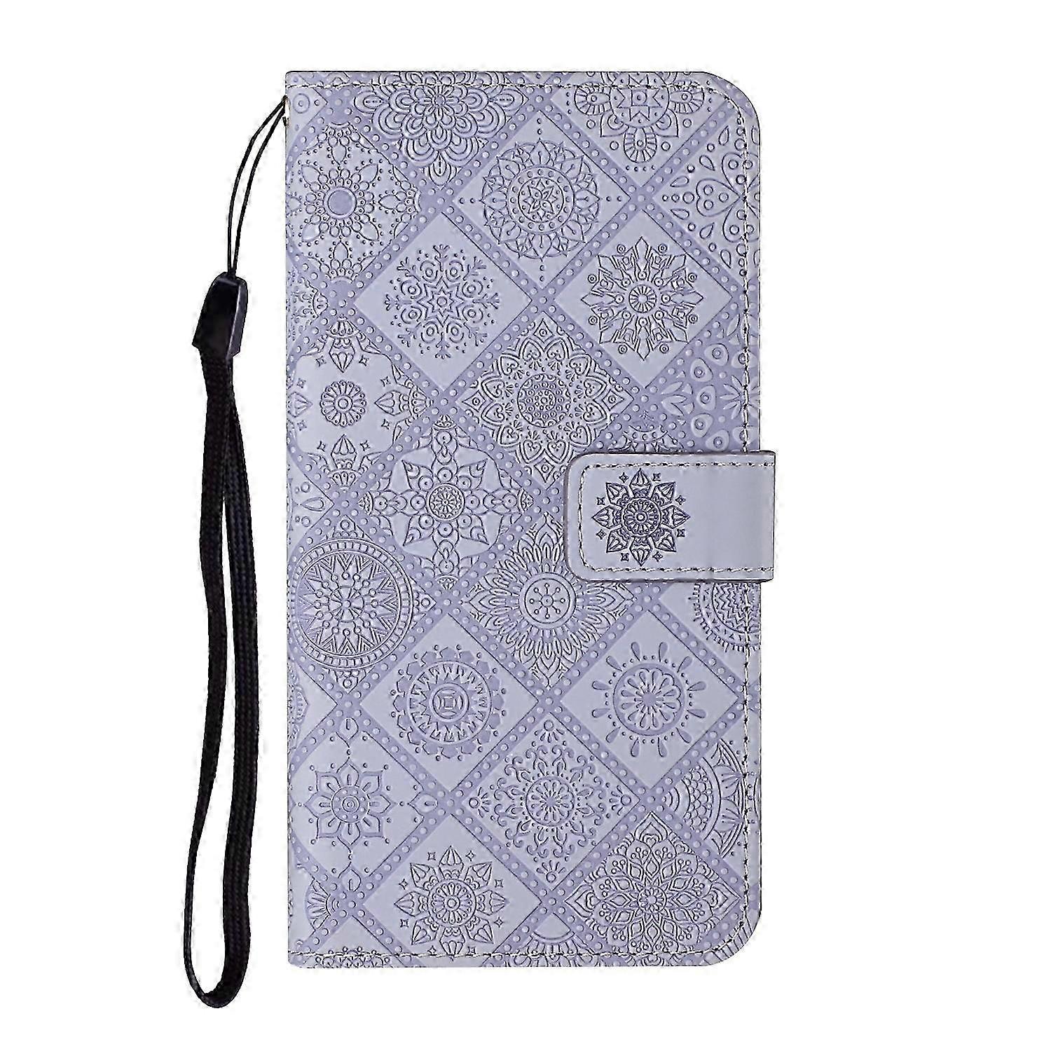 (New) Ethnic Style Embossed Pattern Leather Phone Case 2025