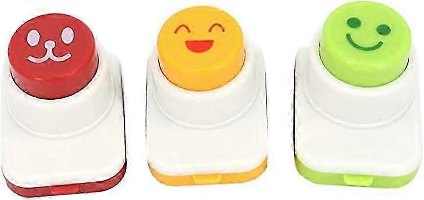 3Pcs Onigiri Mold Sushi Maker with Smile Pattern Decoration DIY Embossing Tool