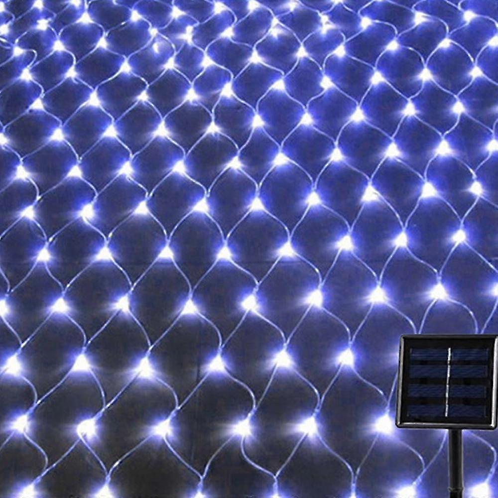 192 LED Outdoor Mesh Lights Waterproof with Timer & Remote for Garden Party Decor - Blue