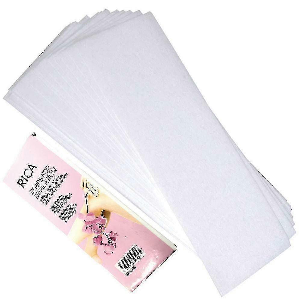 100x Pre-cut Strips Pack Non Woven Disposable 70gsm Wax Waxing Papers Cut