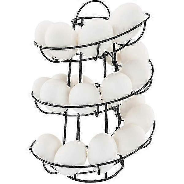 Metal Spiral Egg Holder Dispenser Storage Rack