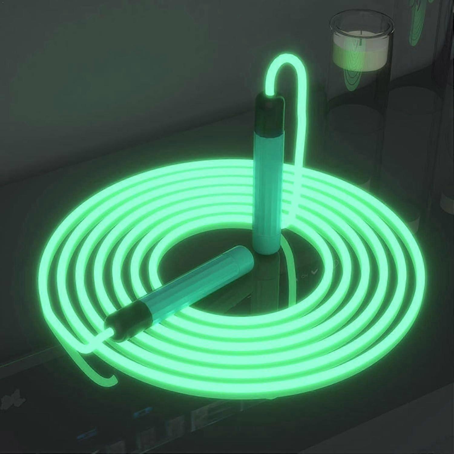 Led Light Up Skipping Rope, Flashing Led Skipping Rope for Fitness, Comfortable Handles, Durable PVC