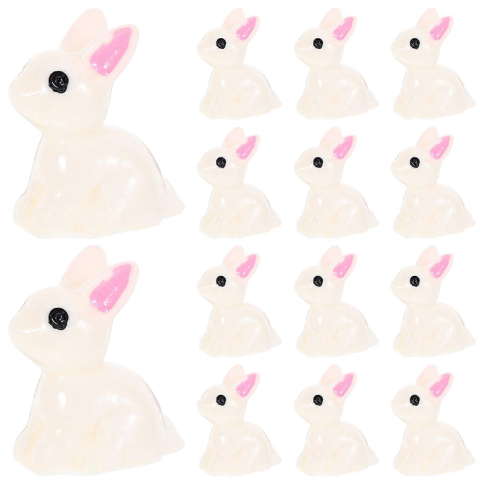 Compact Rabbit Statues, Perfect for Moss Gardens and Succulent Arrangements