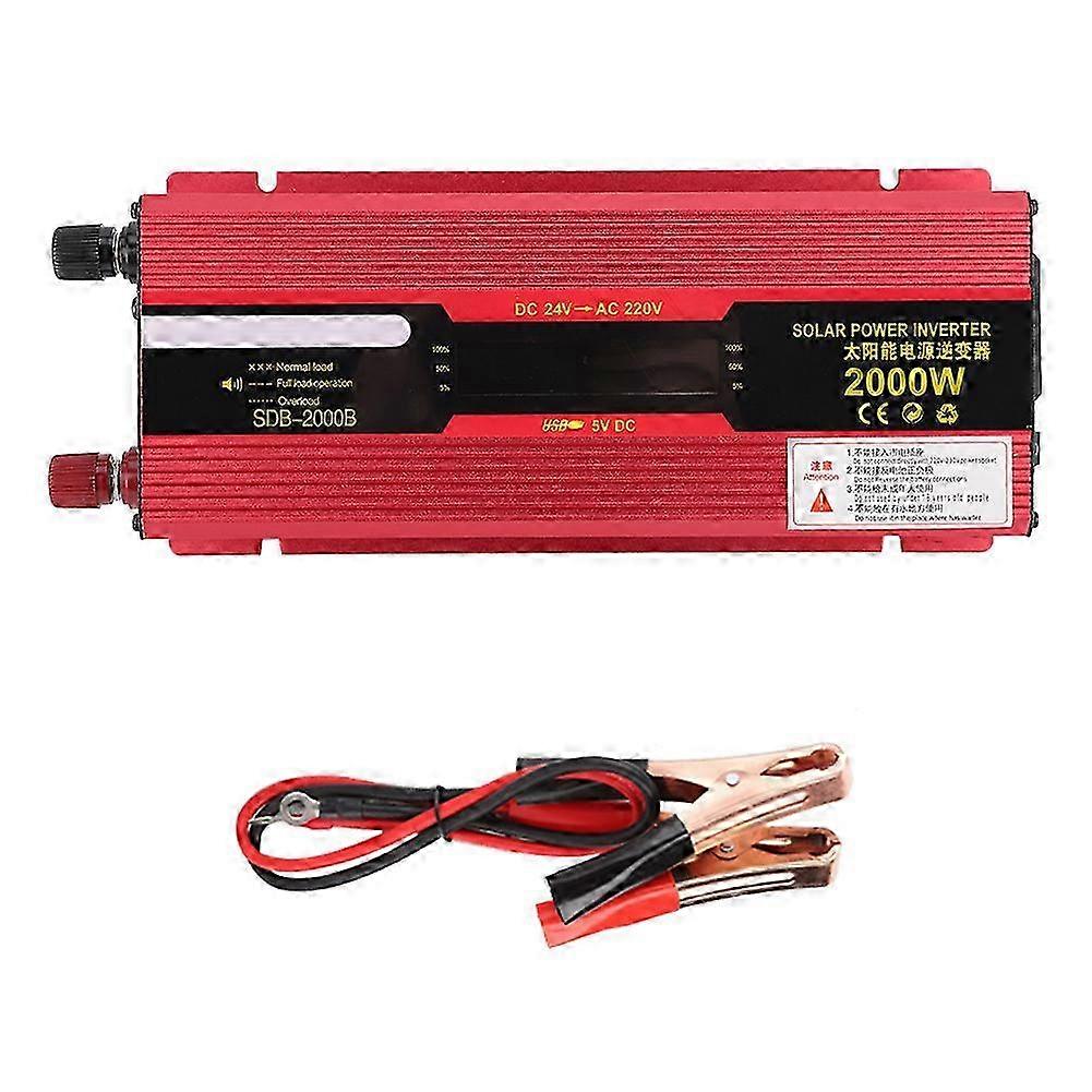 2000W Portable Inverter Solar Power Inverter For Home (24v To /lcd)