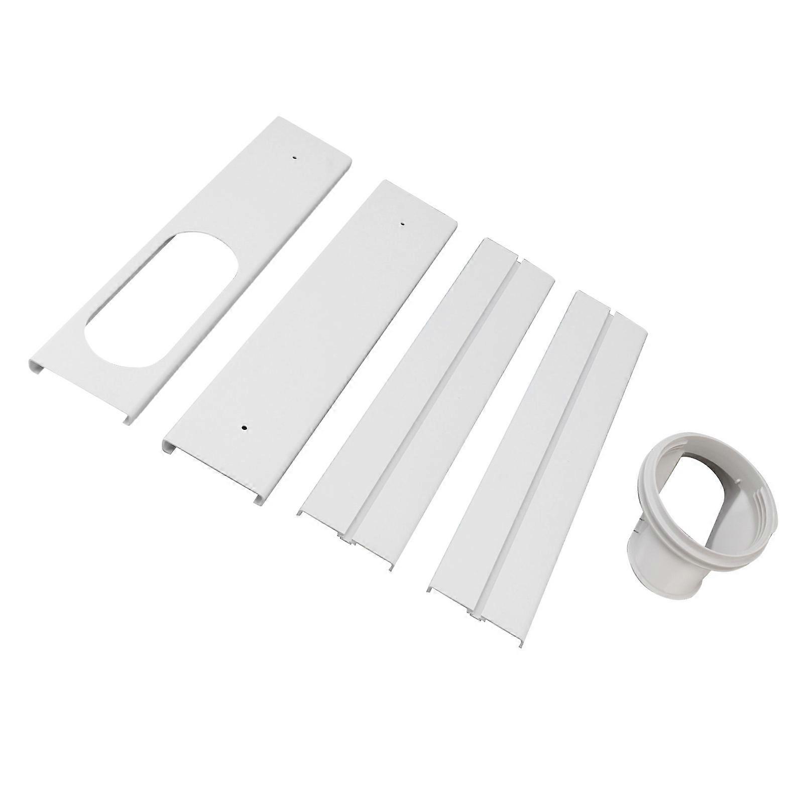 Portable AC Window Vent Kit Air Conditioner Window Kit Adjustable PVC Window Seal Kit Panels for Horizontal Vertical Window 