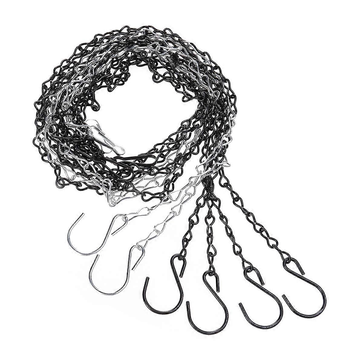 Bird Feeder Hanger Chain 35 Inch 8 Shape Hanging Iron Chain for Bird Feeders Planters Lanterns Birdbaths Flower Baskets Indoor Hanging 2Pcs