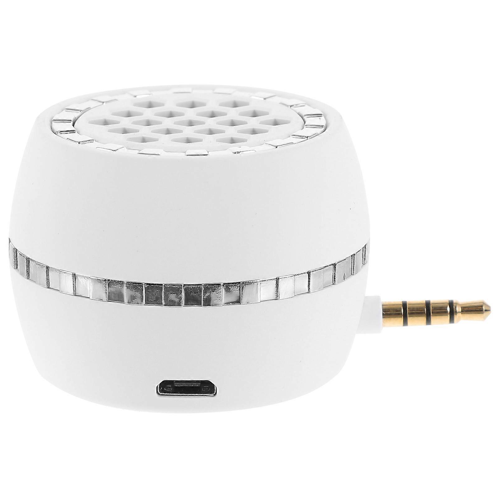 Charging Speakers Mini Plug In Speaker Compact Golden For Phone 1Pack