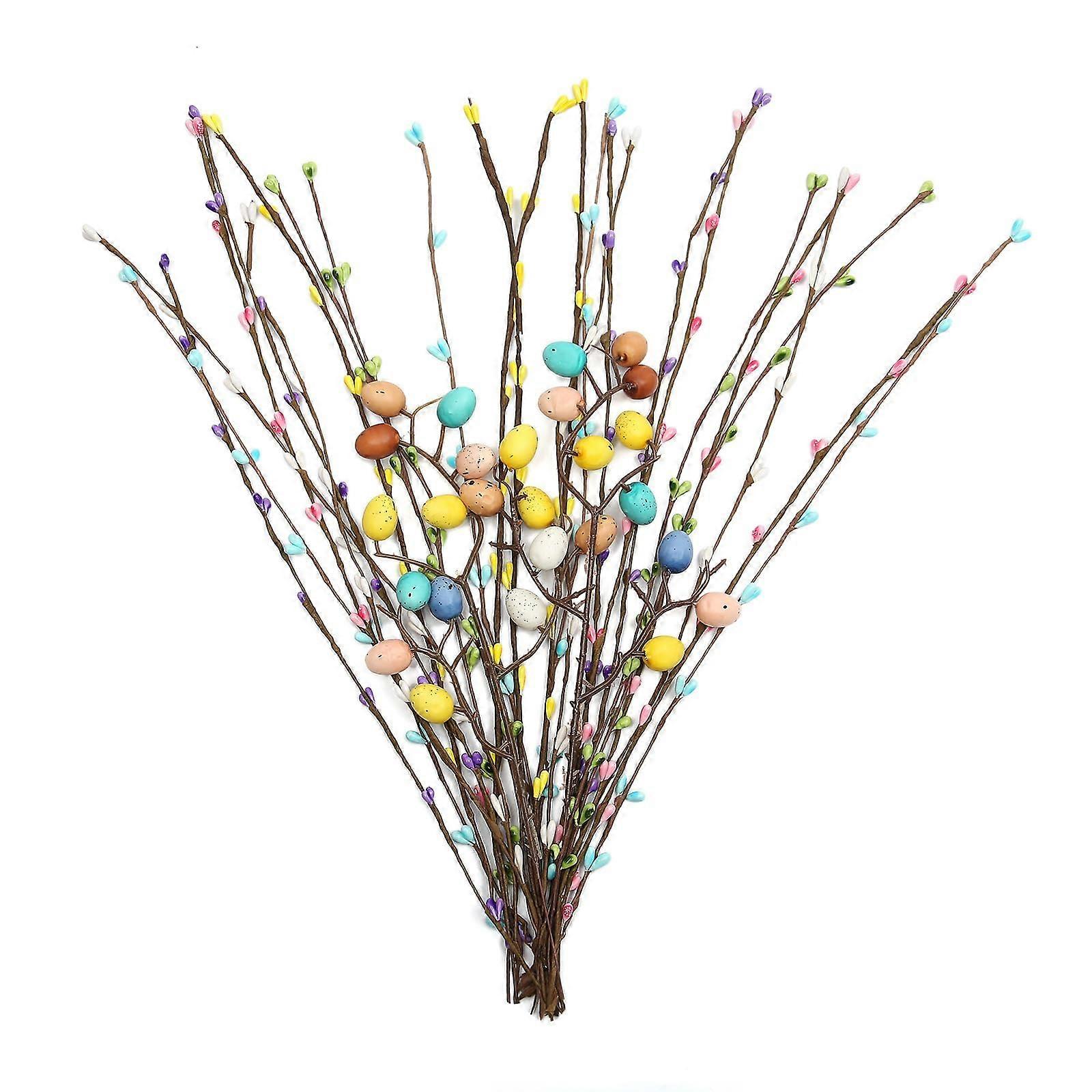 Easter Egg Twig Branches with Eggs and Berries for Home Decor 1x