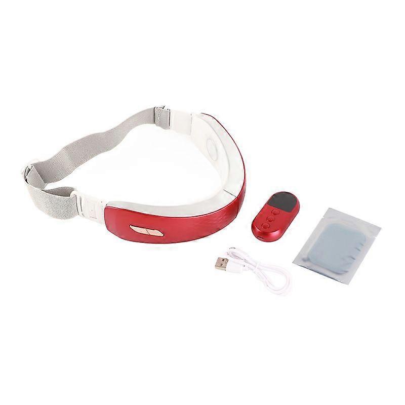 2025 Latest Model Electric Face Lifting Belt Blue Red LED Microcurrent Reduce ...