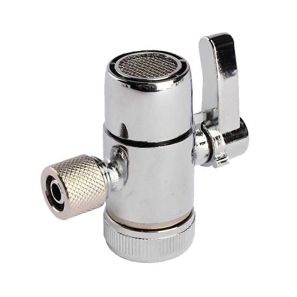 Duschumlenkventil T-Form Silber Kupfer Wasserumleitung für Wasserhahn Handduschkopf 1 Stück