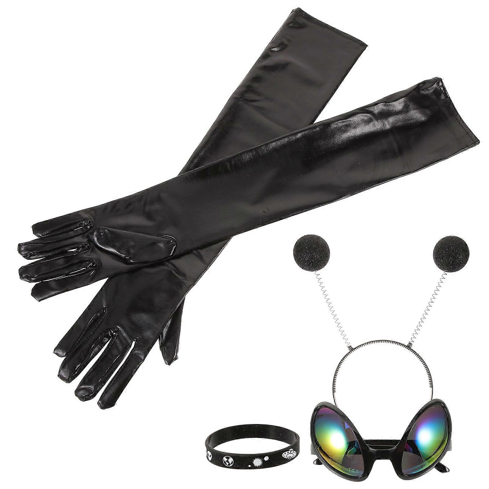 Plastic Antenna Headband 1Set Black Alien Accessories for Decor