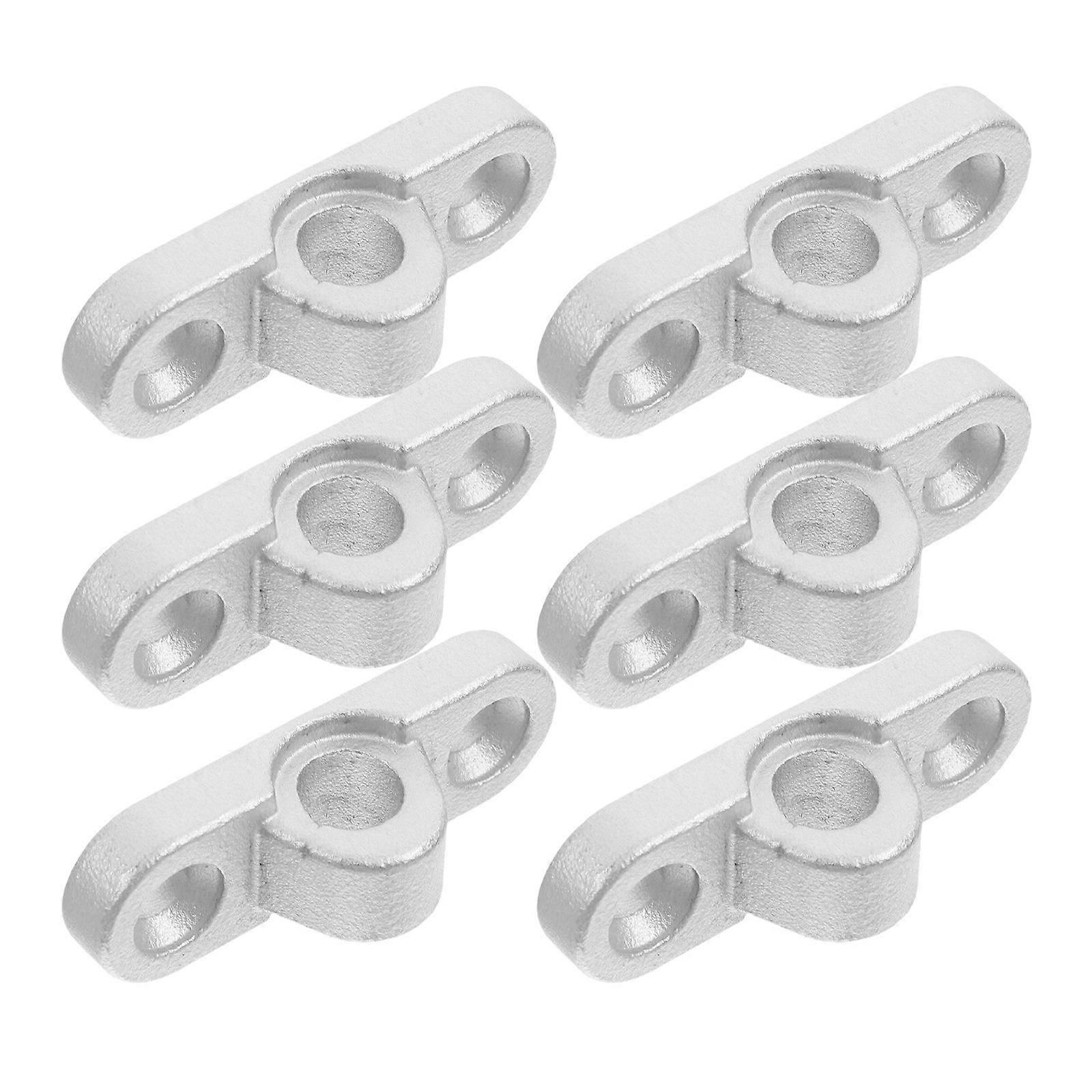 6pcs Stainless Steel Awning Brackets for RVs – Durable Bottom Mount Fittings for Secure Canopy Installation – Essential Camping Accessory for Easy