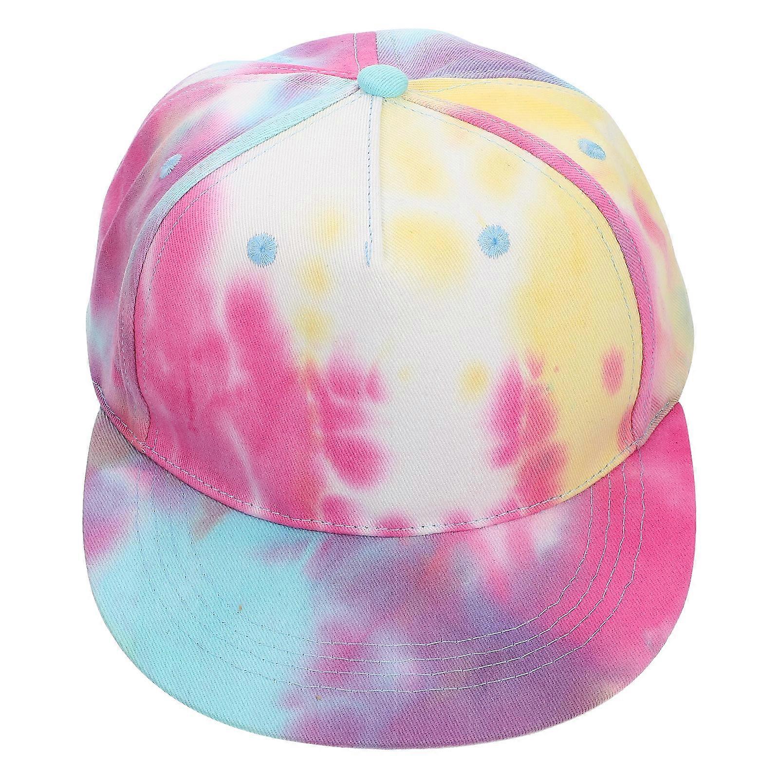 Cotton Leisure Hat For Children Easy To Carry 25X18X18CM Tie-Dye Rose Red Durable 1Set