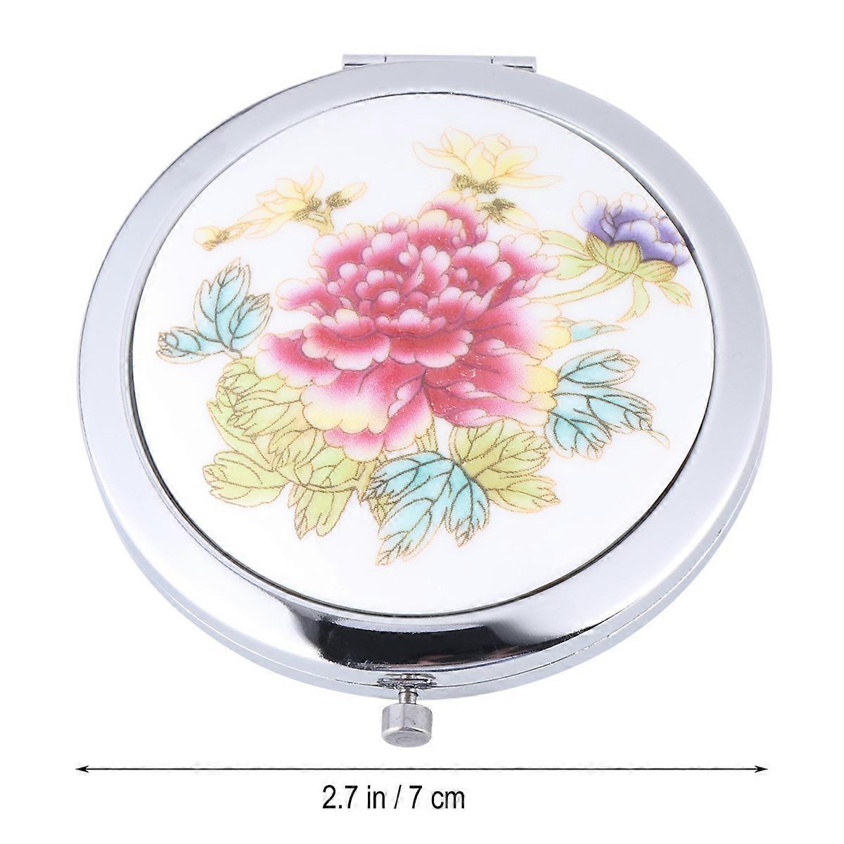 Compact Travel Mirror Portable Metal Mirror Trips 1Pack