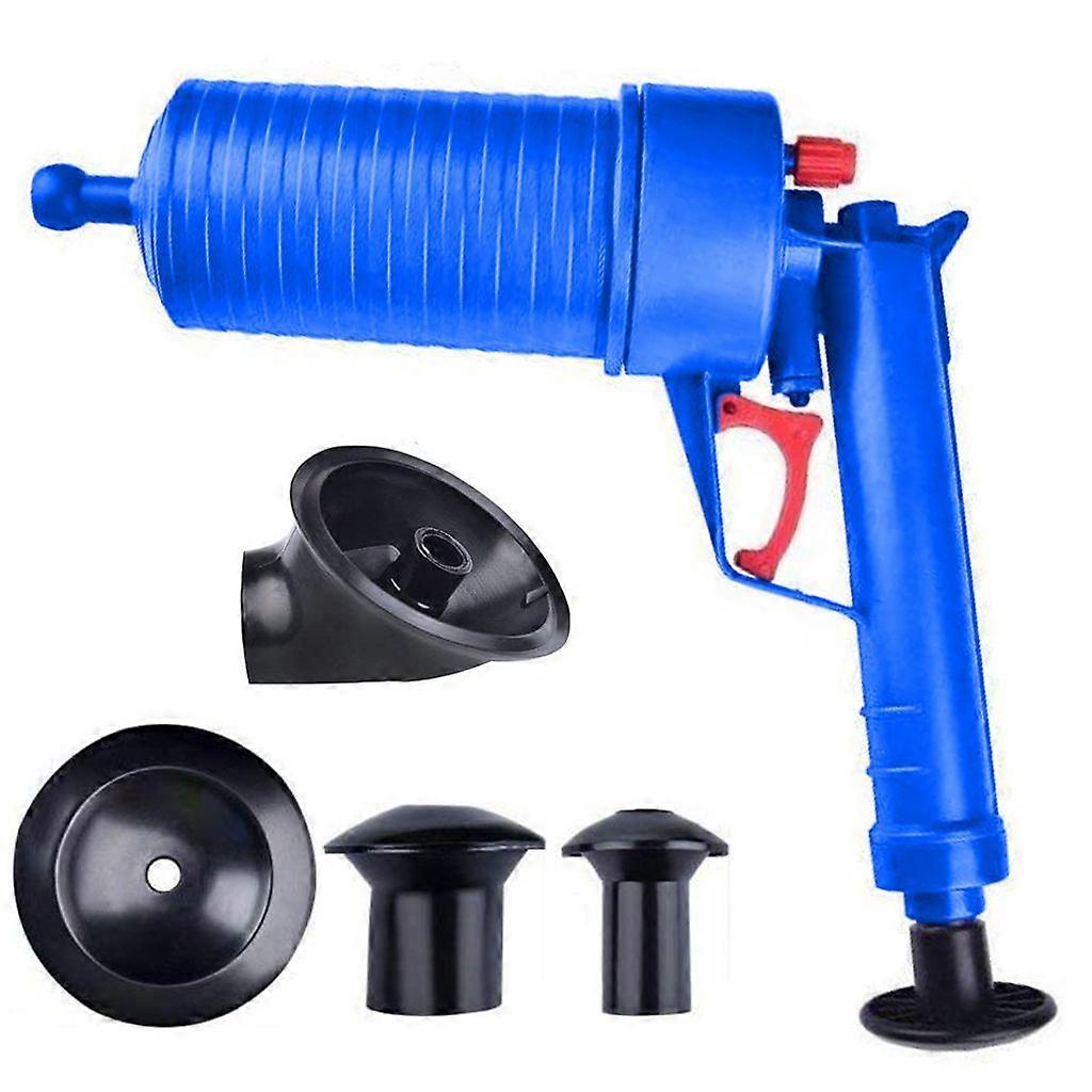 Compressed Air Pipe Drain Cleaner for Bathroom & Kitchen with 4 Accessories