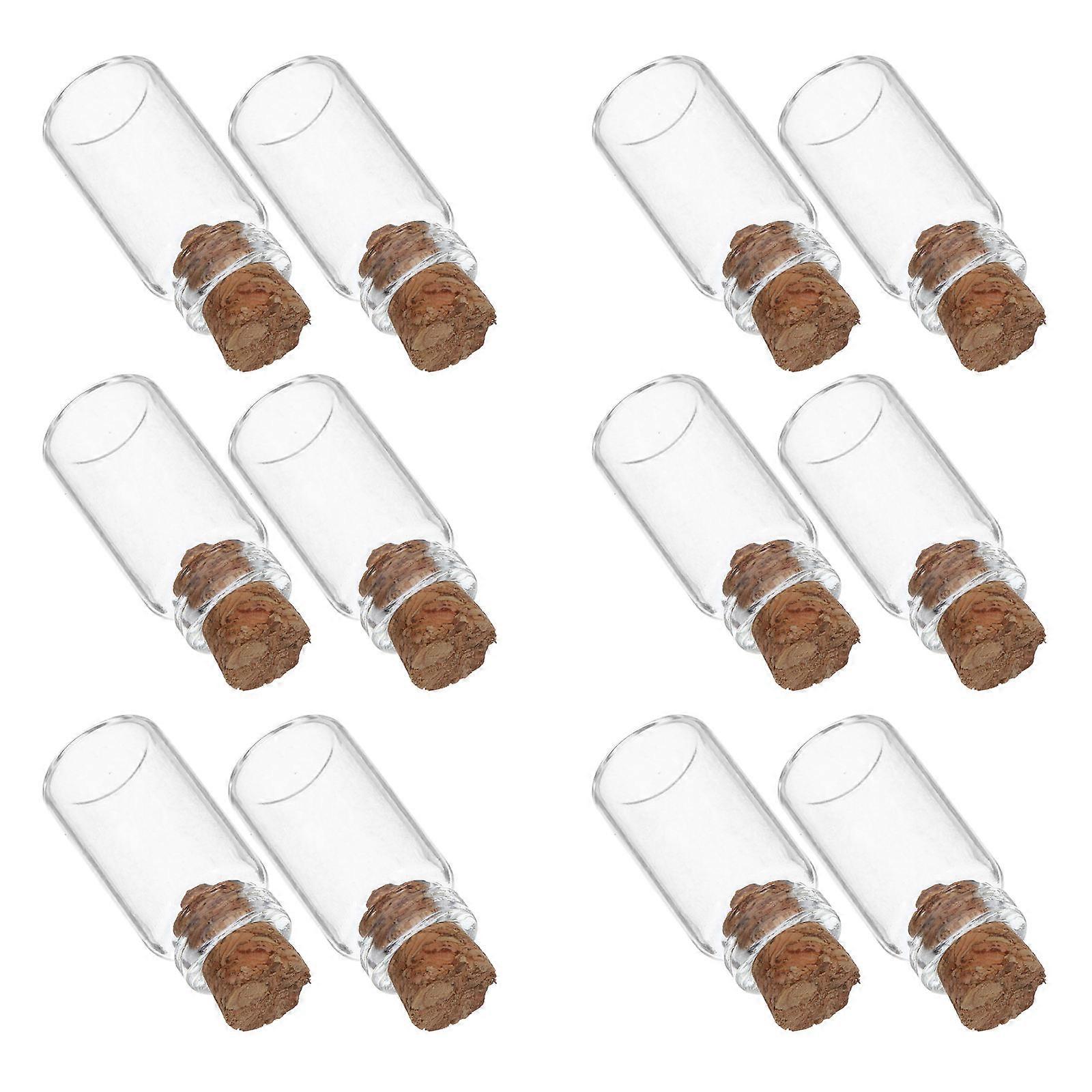Tiny Vials Mini Bottles Decoration Sealed Design 12Pcs