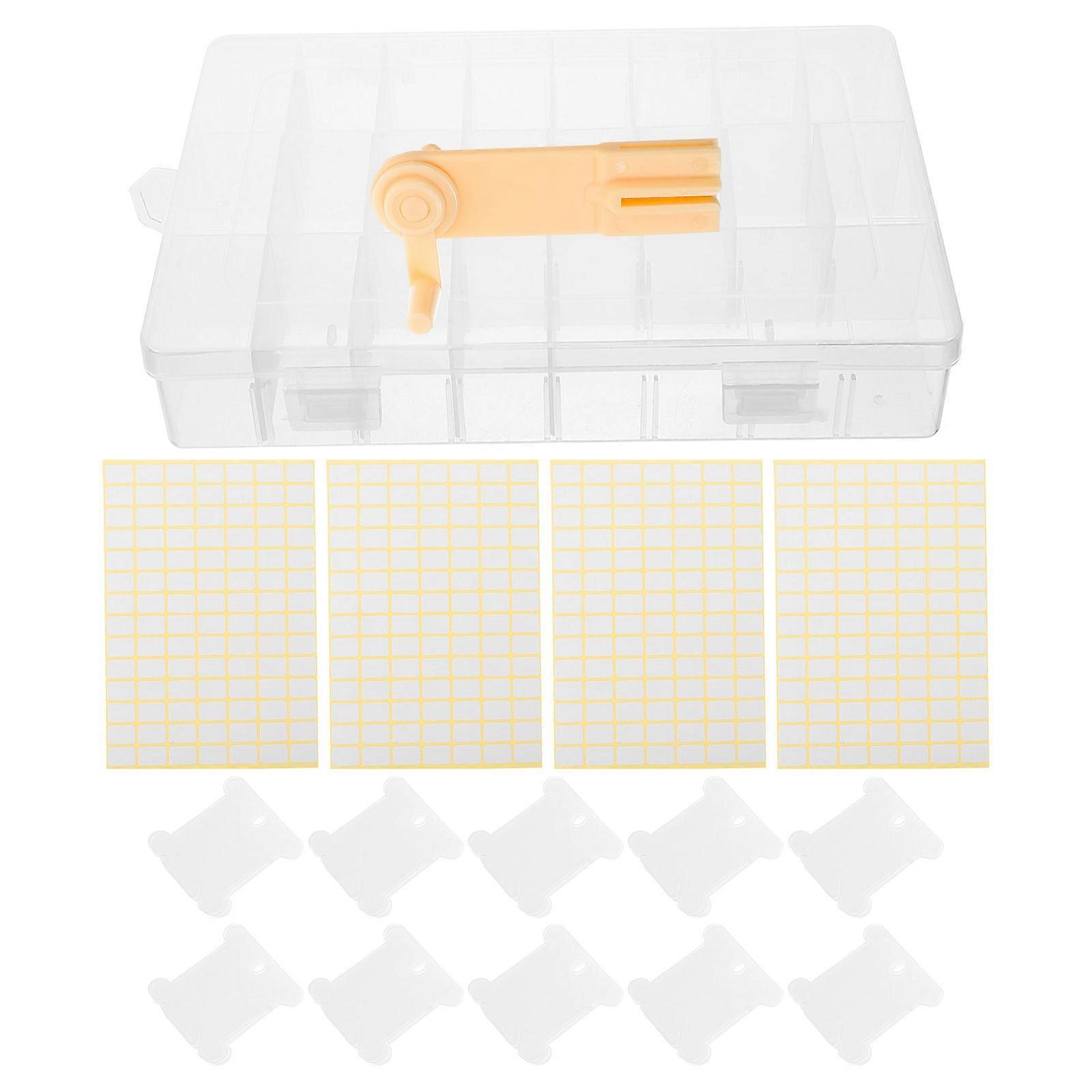 Storage Box Thread Winding Board for Embroidery Enthusiasts Cross Stitching 19.00X13.00X4.00CM Assorted Color 1Set