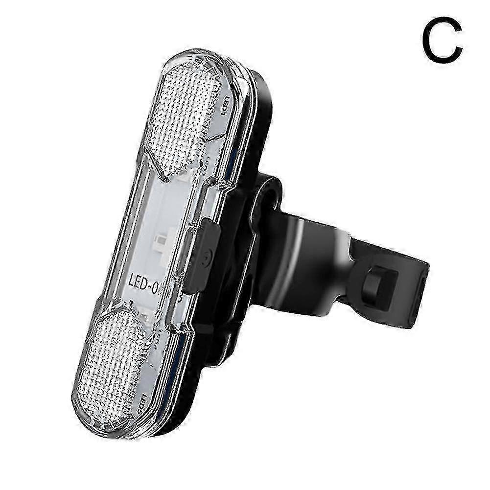 Rechargeable USB LED Rear Tail Light for Bicycles with Flashing Warning Function
