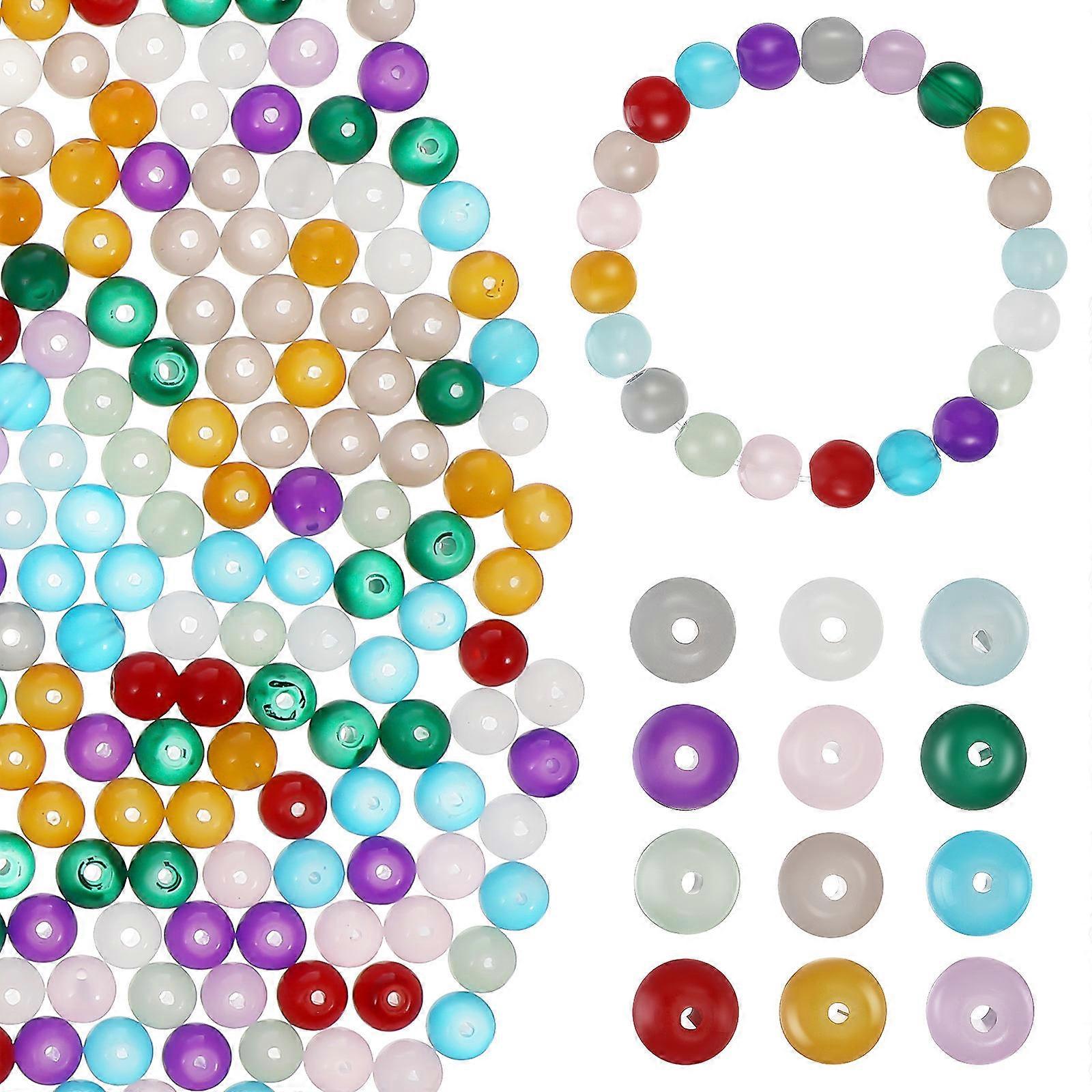 Craft Making Loose Beads Diy Beads Glass Spacer Beads 8mm For present Giving 600Pcs
