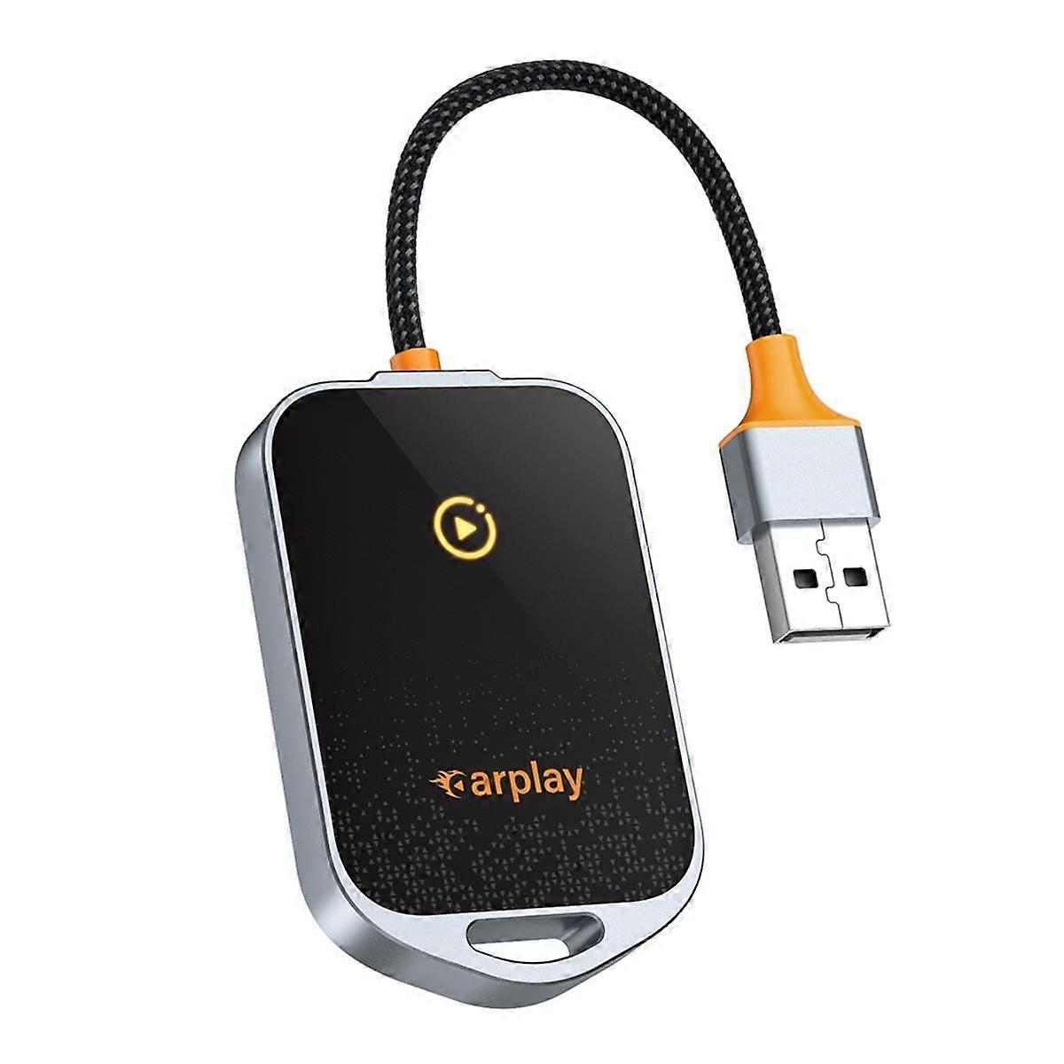 Wireless CarPlay Adapter for ,5.8GHz Carplay Converts Wired to Wireless AI BOX, Plug & Play,Fit for Cars From 2015