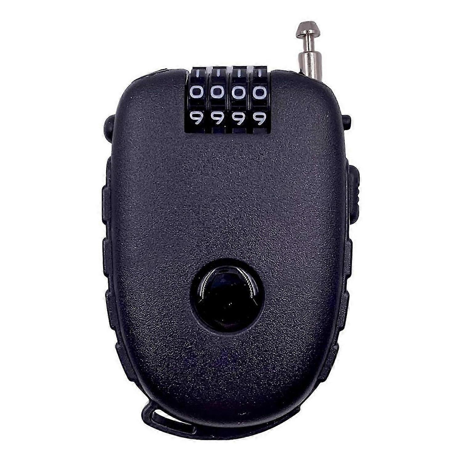 Cable Combination Padlock, Ski Lock, Stroller Lock, Cable Lock, 90cm / 2.4mm (Diameter) Steel Retrac