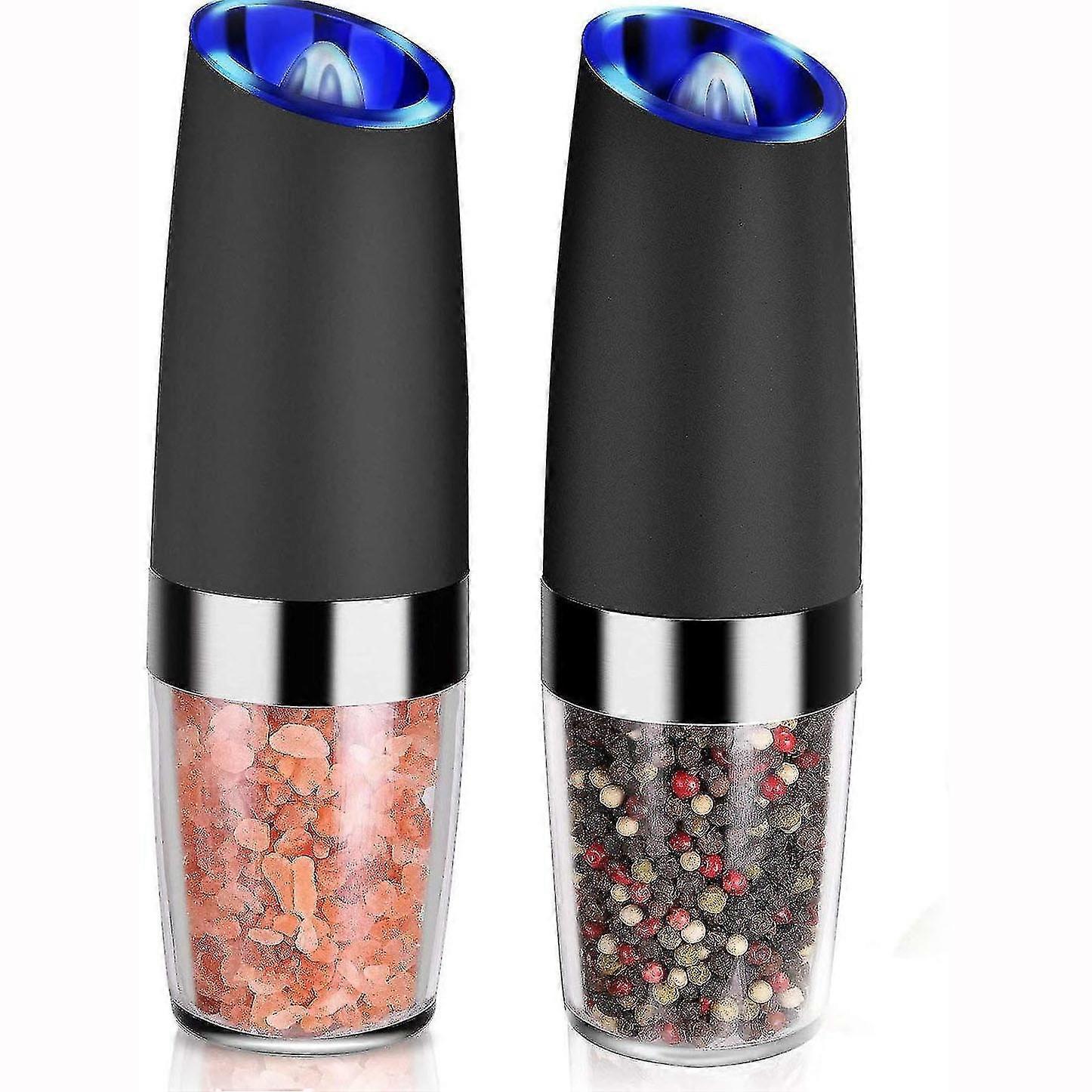 Electric Salt And Pepper Grinder Set of 2 for Use with Various Seasoning Brands