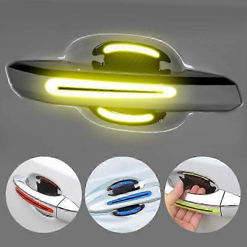 4PCS Decal Tape Open Stickers Car Door Auto Reflective 3D Universal Car Accessories Strips Safety