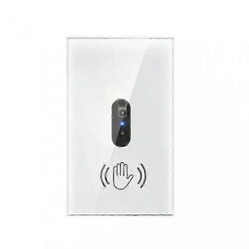 Smart IR Sensor Wall Light Switch EU US 220V 110V 10A Glass Panel Touch-Free Power On Off