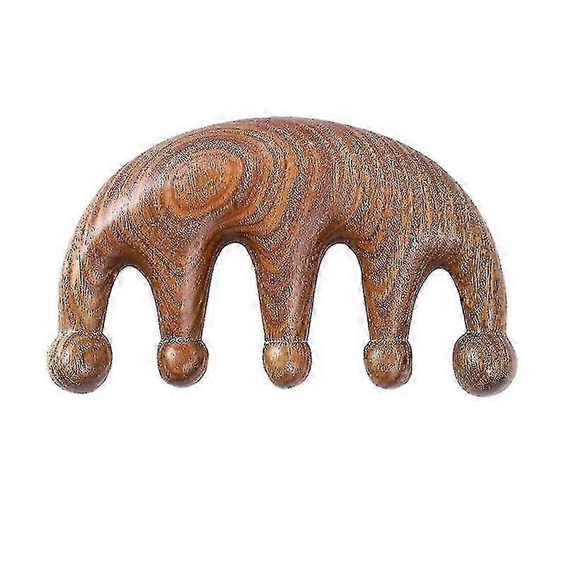 ירוק אלגום מרידיאן עיסוי מסרק עדין שן מגרפה עגול חרוז מסרק אנטי סטטי ראש עיסוי כלי