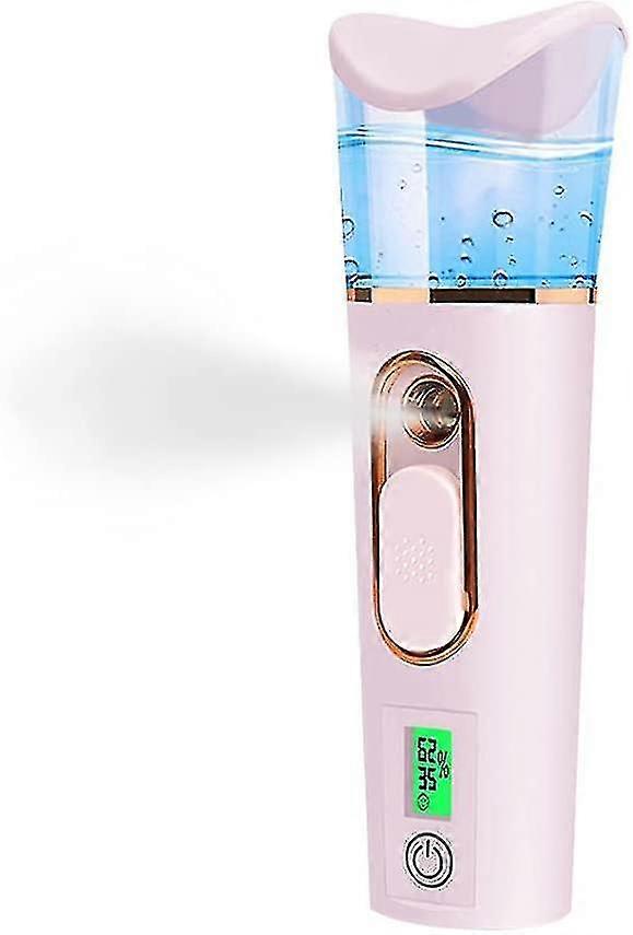 Portable Nano Mist Sprayer with Skin Analyzer Moisture Tester, Mini Cool Facial Atomization Steamer for Eyelash Extensions