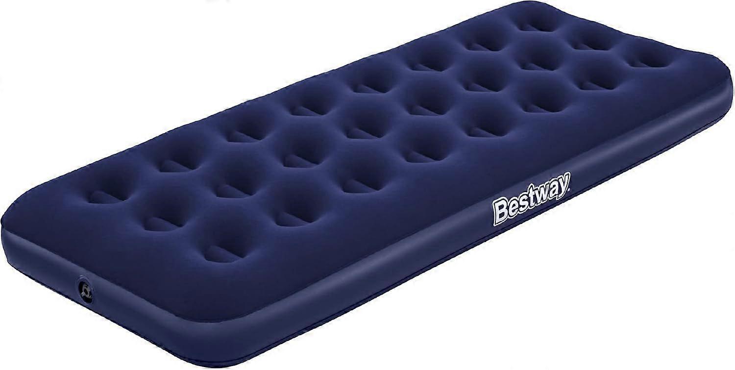 Inflatable camping mattress single enlarged inflatable mattress flocked dark blue air mattress lazy inflatable bed