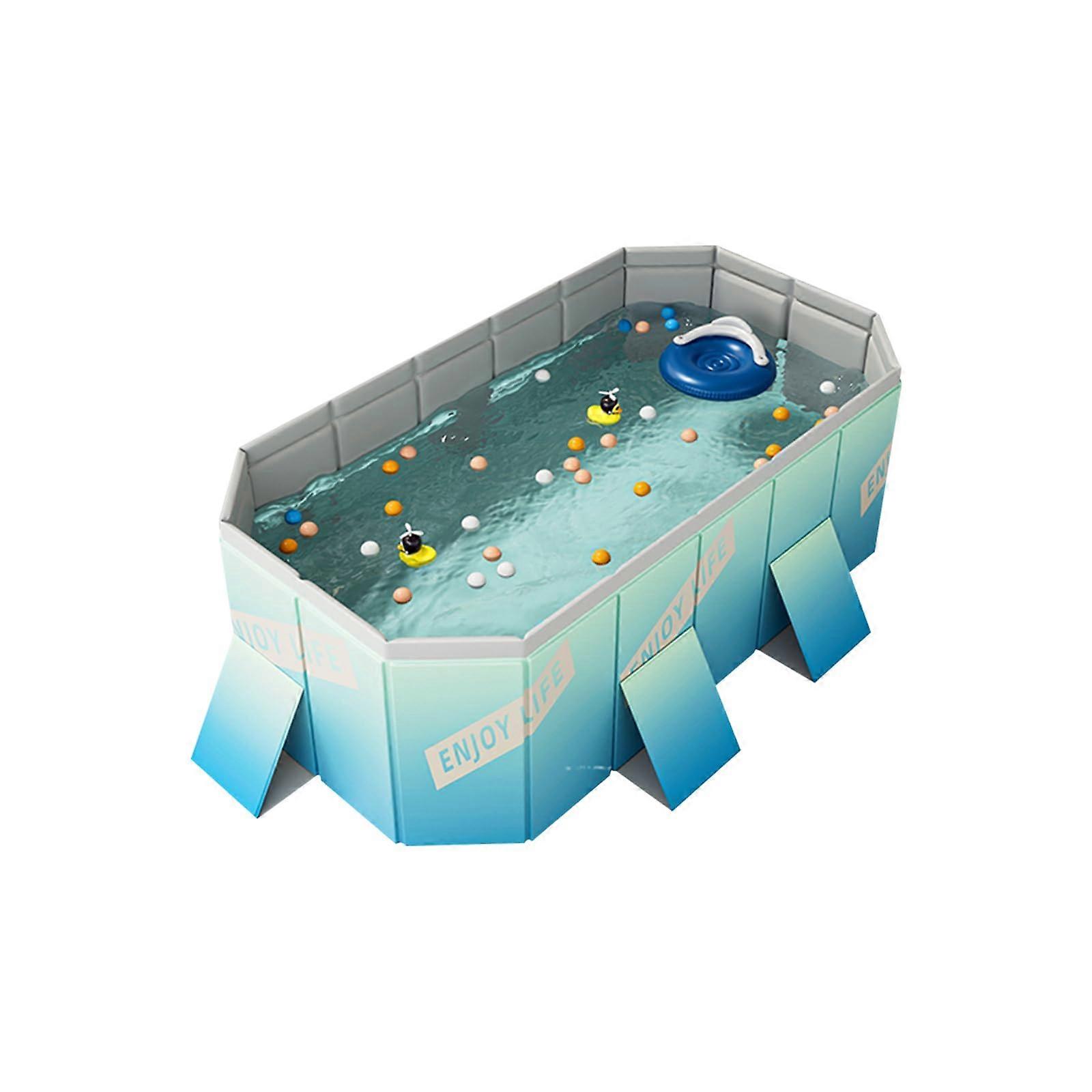 Noninflatable swimming pool, no installation or inflation, for children and adults. Size: 260*165*55cm.