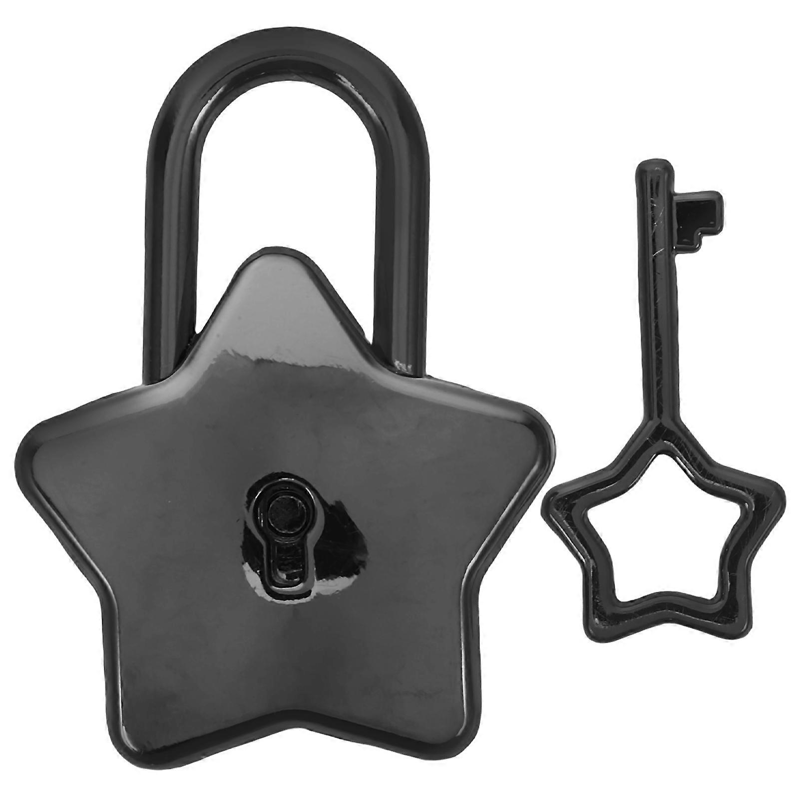 Small Padlock for Notebook Star Shaped Security Lock 1Set