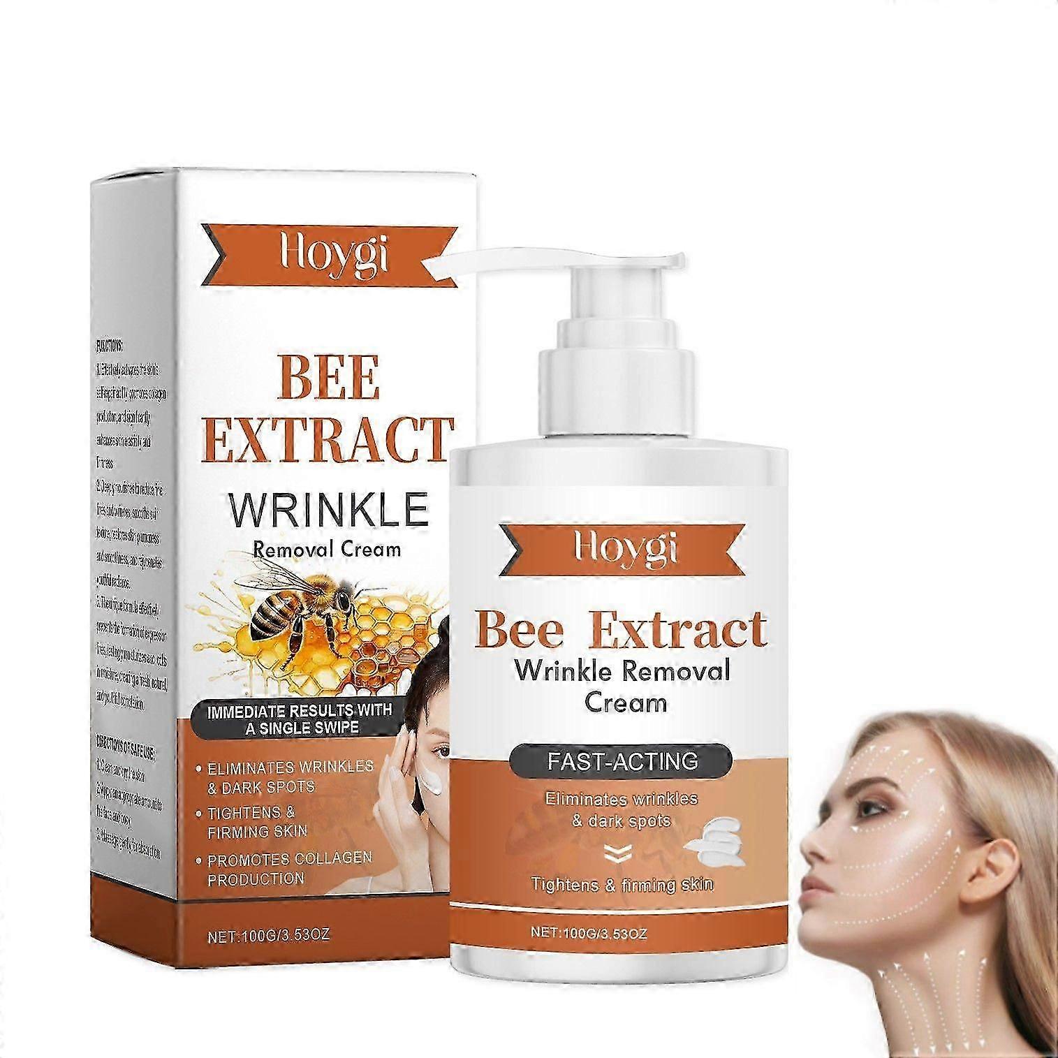 Anti-Aging Firming Cream, Natural Anti Wrinkle Cream, Bee Venom Body Firming Cream, 24-Hour Moisturizing Body Cream, Restore Skin Elasticity for All S