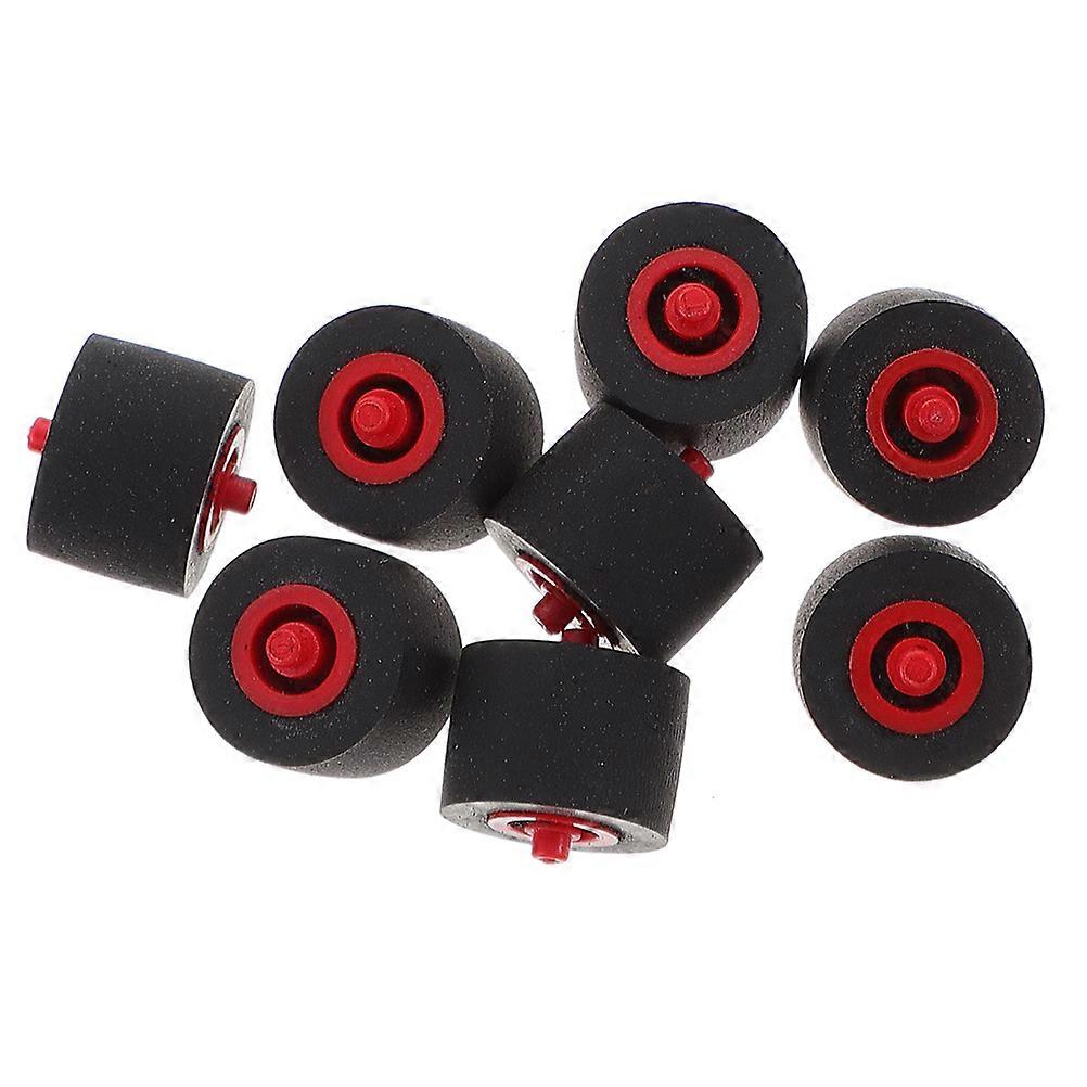 Pinch Roller For Recorder Rubber Material Round Shape Magnetic Head Contact 8Pcs
