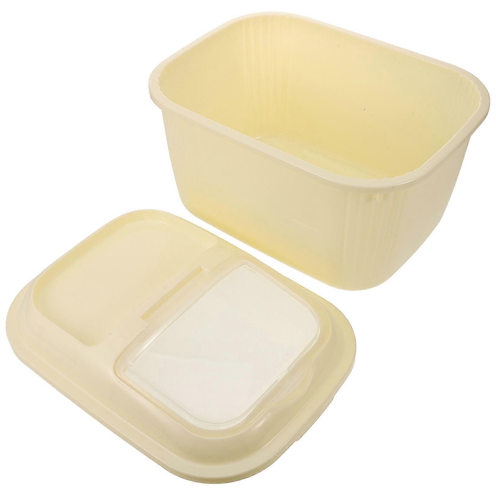 Kitchen Food Grain Rice Container Insect Proof Moisture Proof Rectangular Shape 1Pack