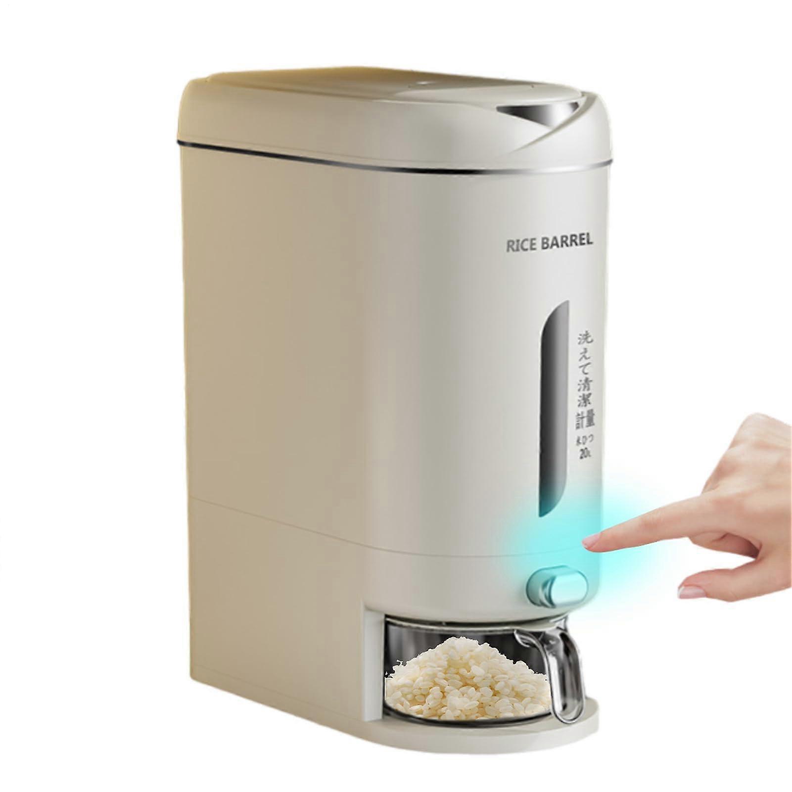 Müslischeimer Airtight Rice Container, Multifunctional Spender for Dry Food Storage, Moisture-Proof, 20L Capacity