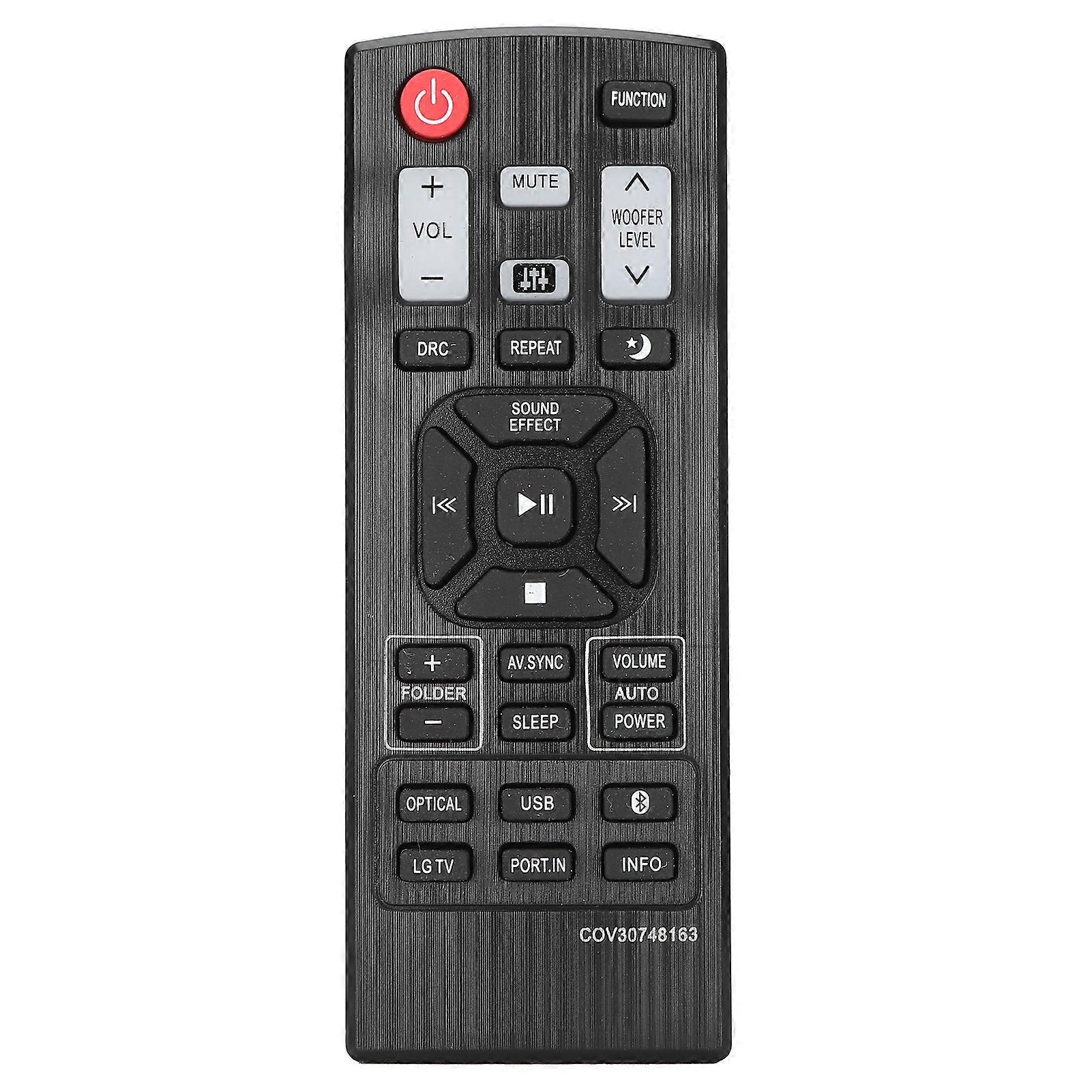 COV30748163 Remote Control ABS Black Soundbar Controller Parts Replacement for LG Soundbar