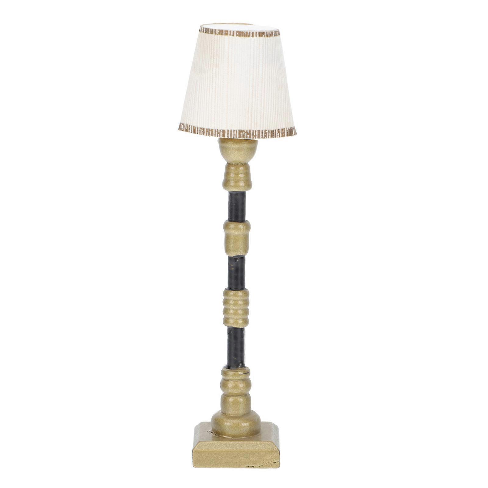 1pc Mini House Scene Model Mini Lamp Ornament Decor Prop Non Lighting