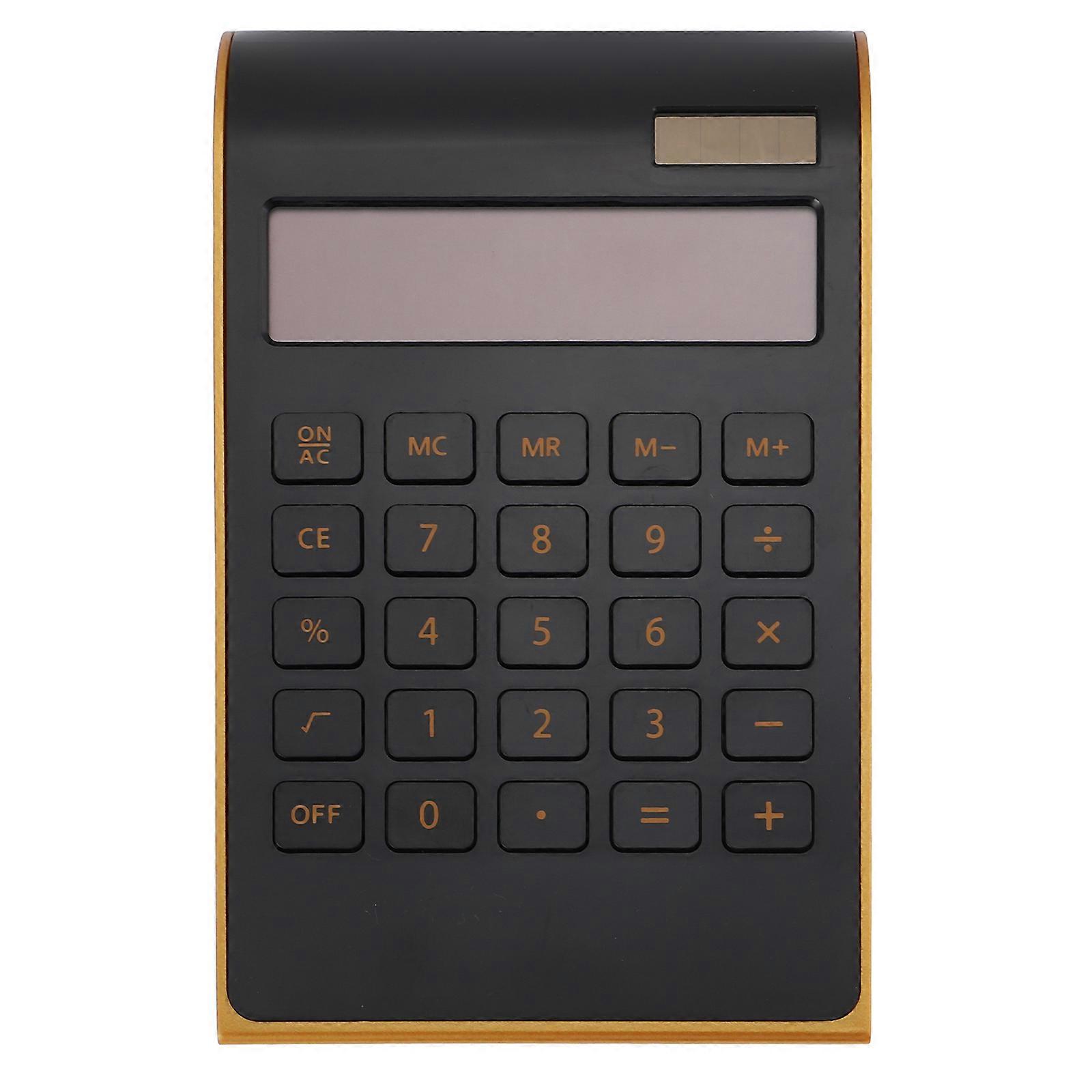 Professional Desk Calculator Solar Power 10- Display For Office Use 1Pcs