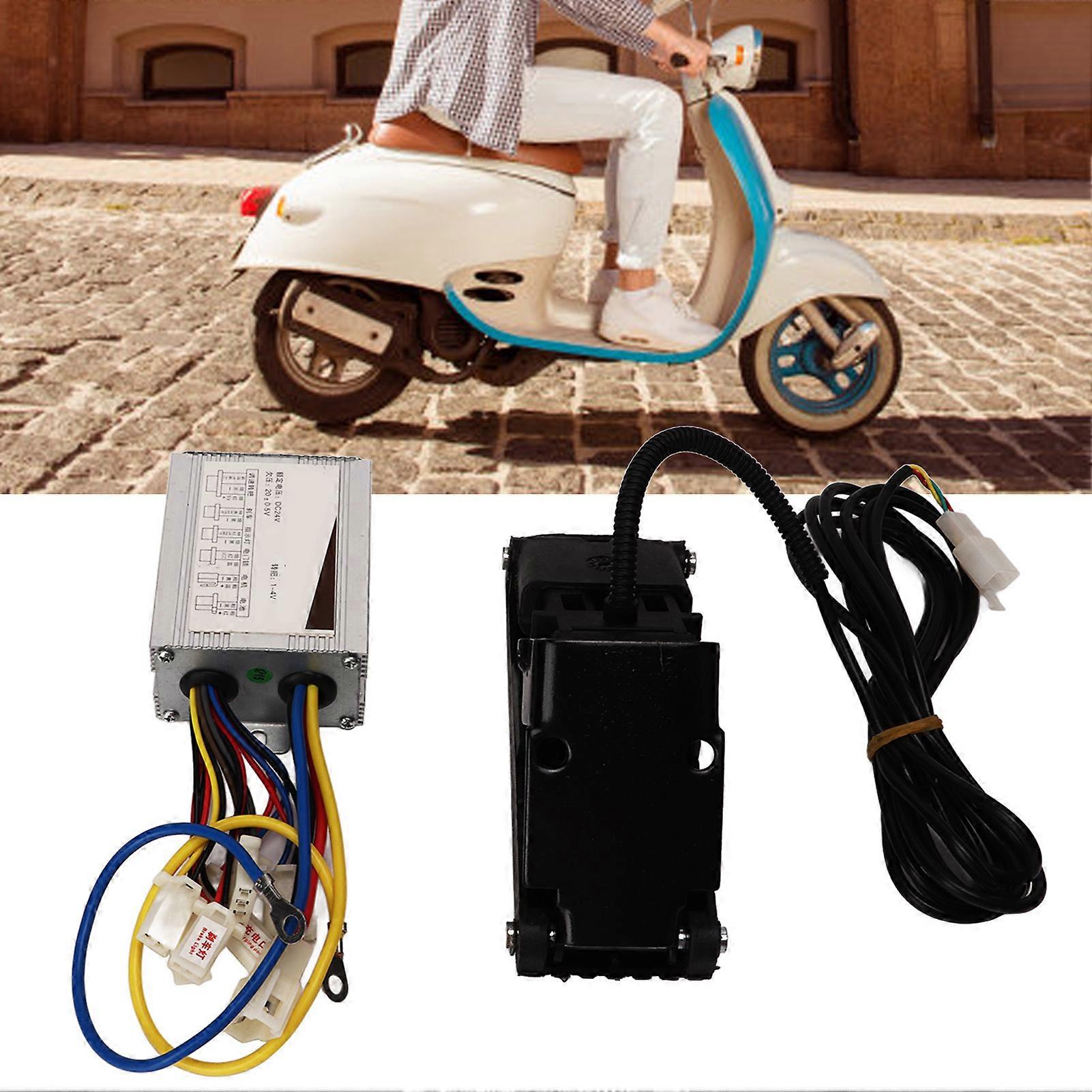 24V 350W Two Speed Controller Pedal Accelerator Kit Electric Bike Controller Foot Accelerator Conversion Kit 