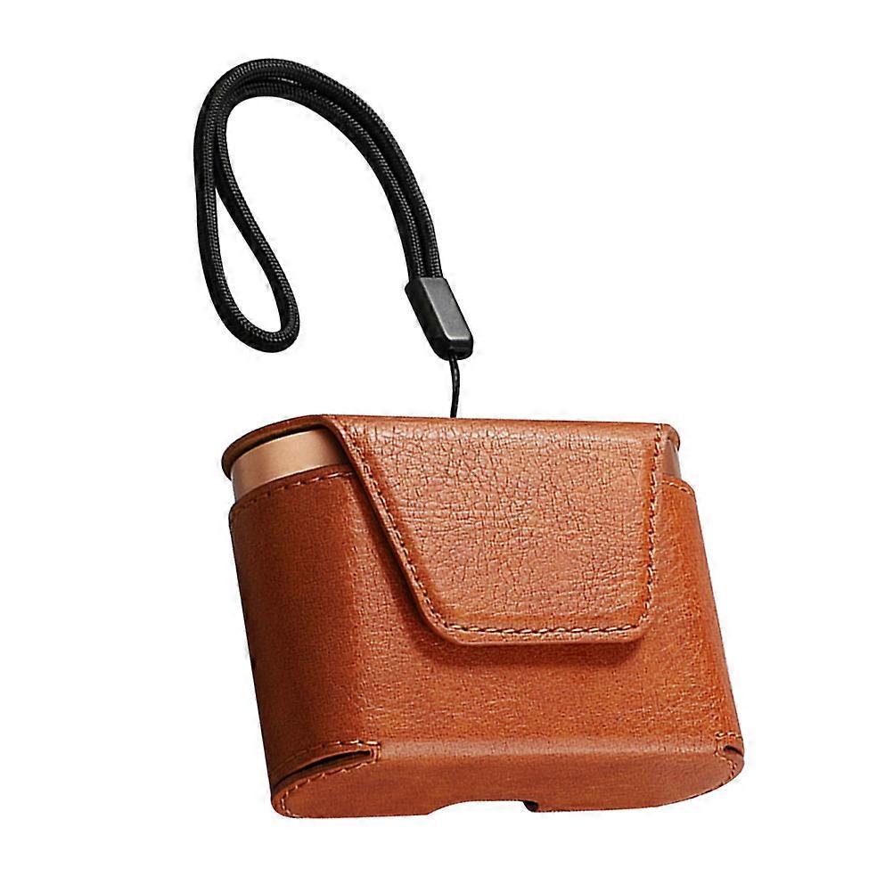 Headphones Protective Case For WF-1000XM3 Outdoor Activities Hiking Biking Brown Color 6*8*3cm 1Pack