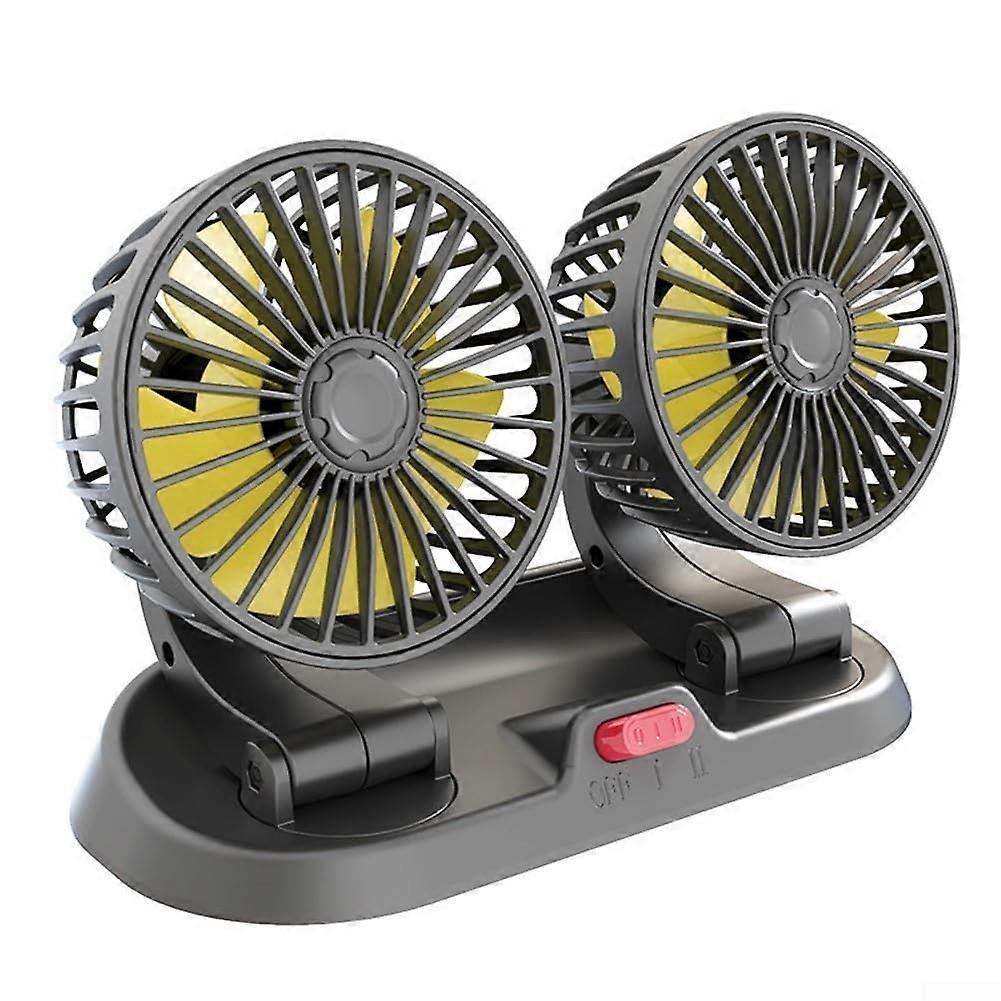 12V Dual Head Auto Air Fan Efficient Cooling Solution for Every Vehicle Interior