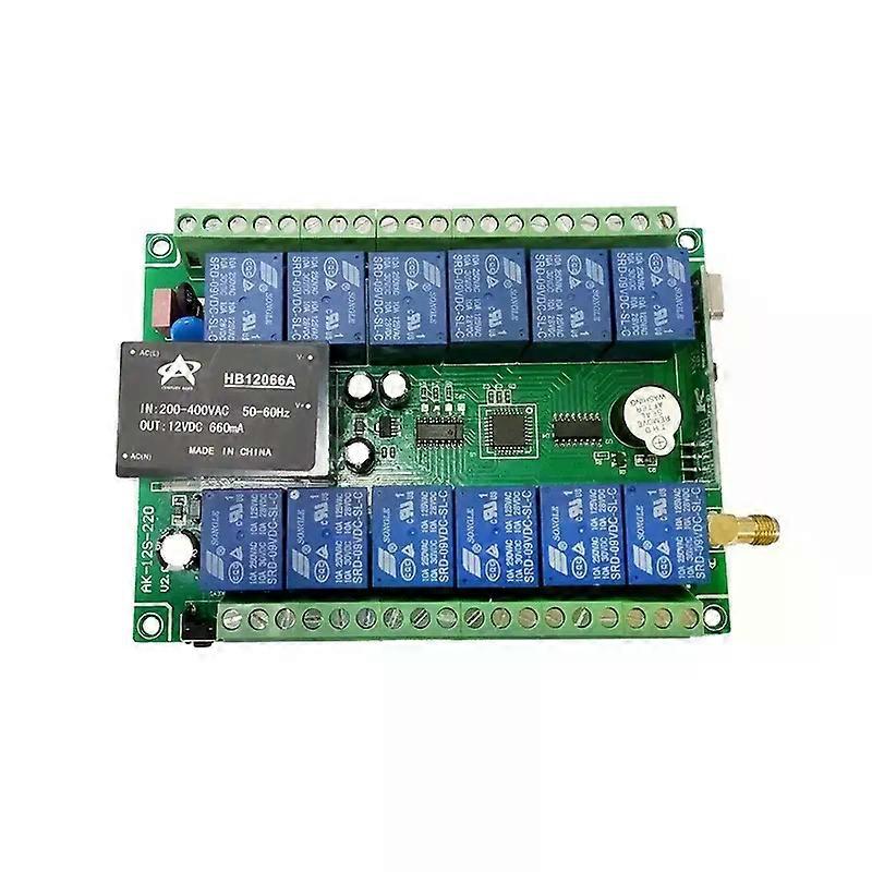 Universal Industrial Control Lifting Motor Wireless Remote Control Switches AC 220V 12 Channels 10A